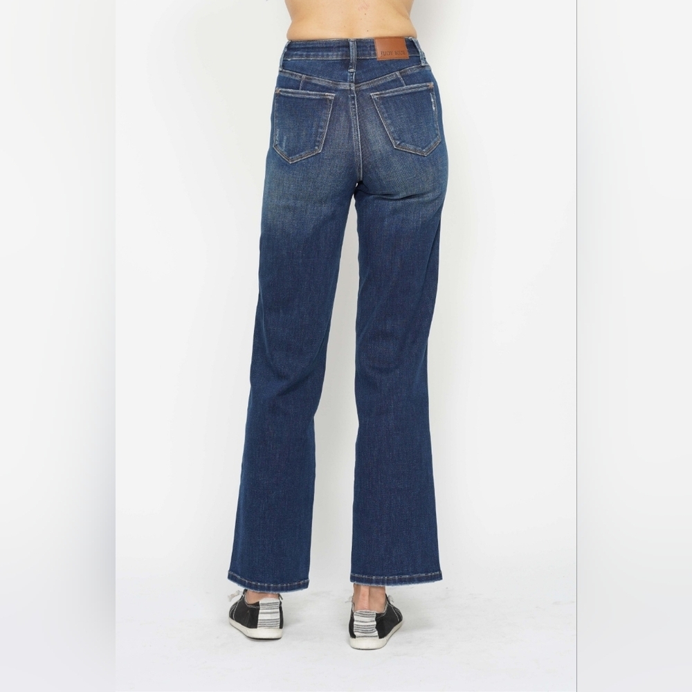 Judy Blue High Rise Tummy Control Straight Leg Stretch Jeans Regular Plus NEW✨️ - Picture 8 of 12